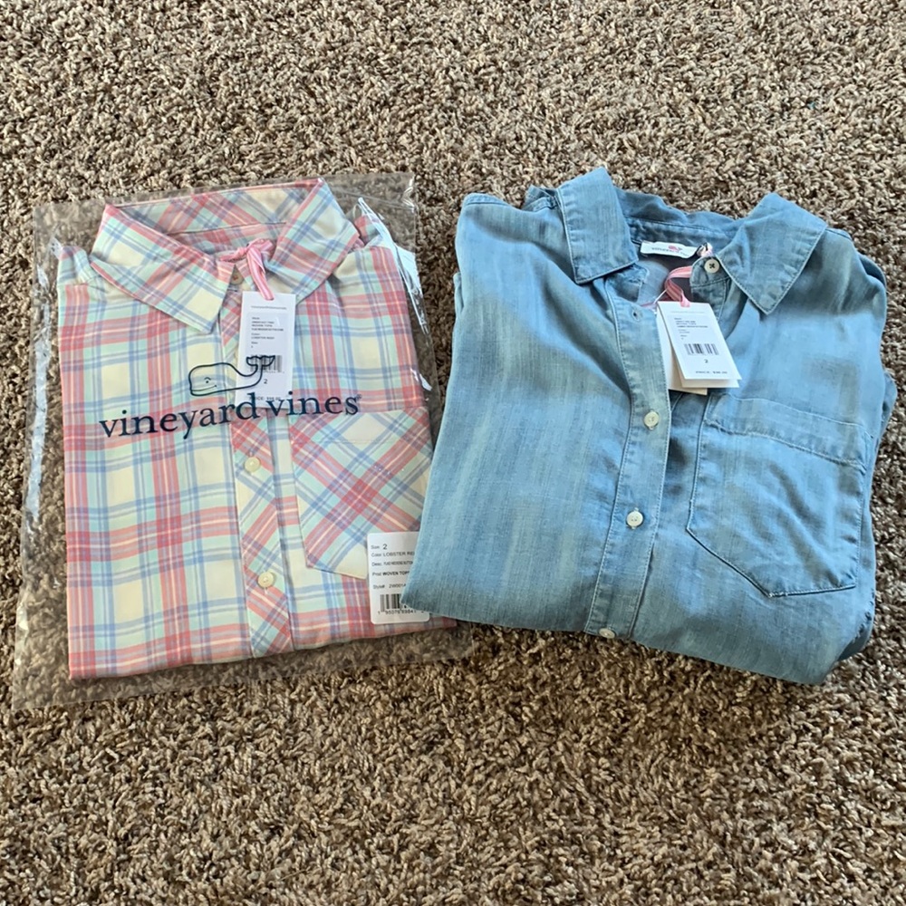 Lot of 2 Vineyard Vines button down shirts